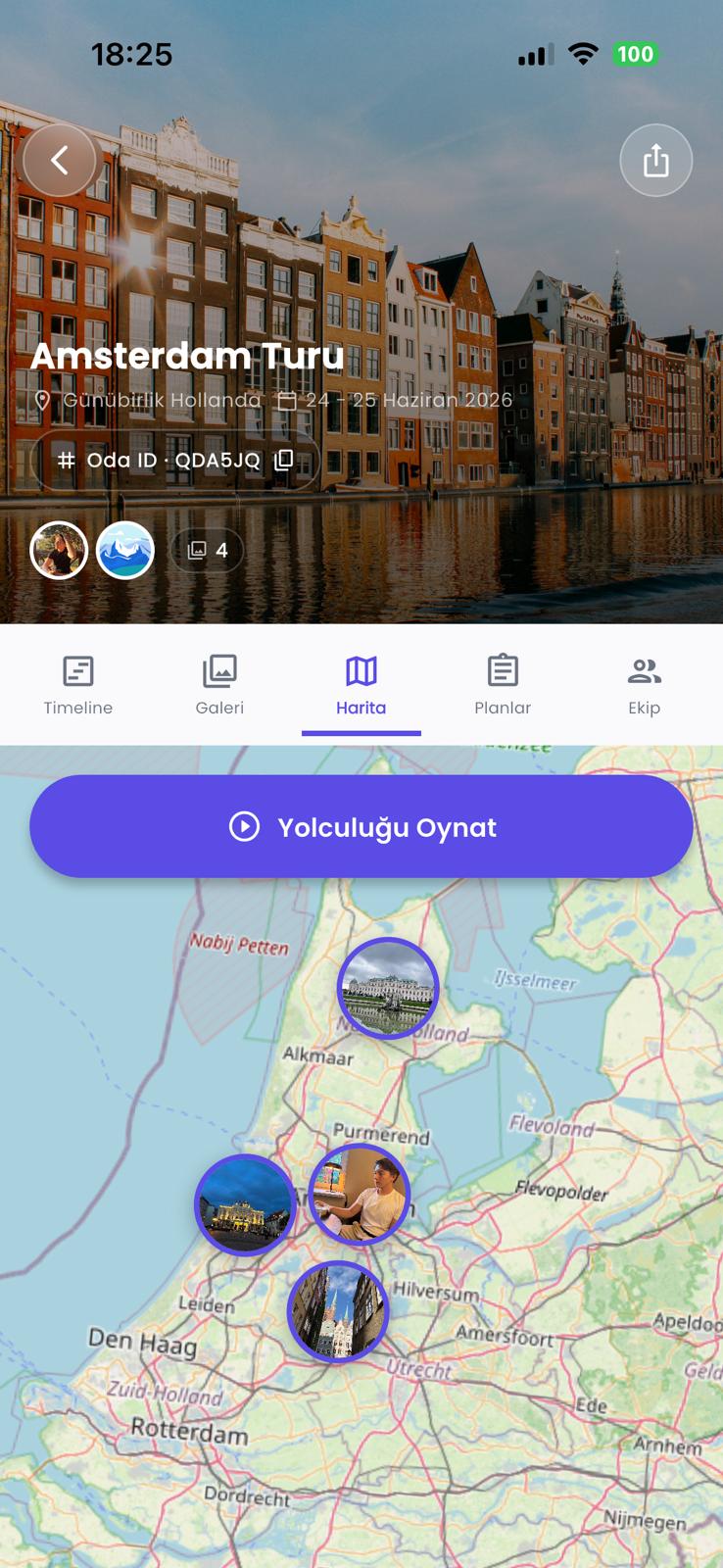 TravelRoom — New trip screen